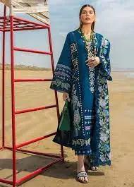 Bohemian Embroidered Lawn Suit