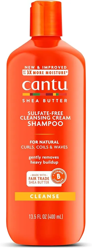 Cantu Shea Butter for Natural Hair Sulfate-Free Cleansing Cream Shampoo