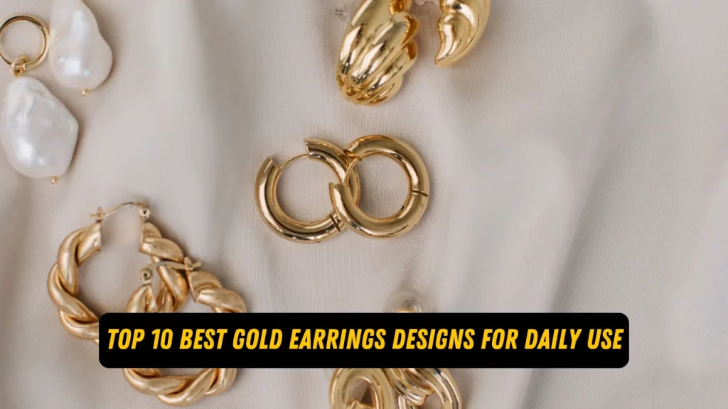 gold earrings designs for daily use