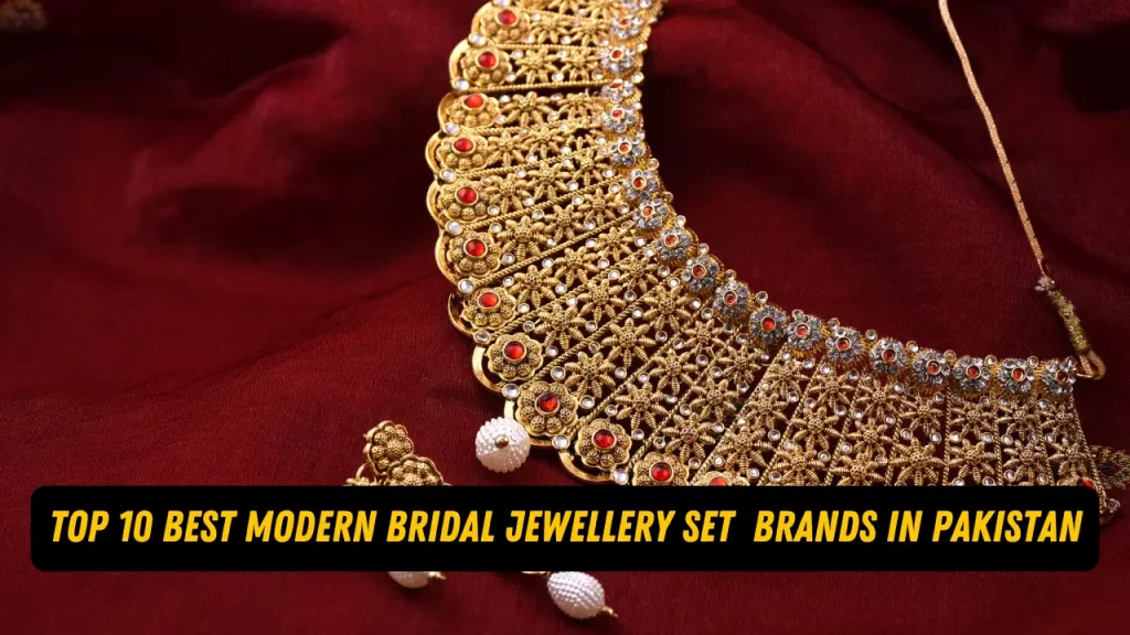 modern bridal jewellery set