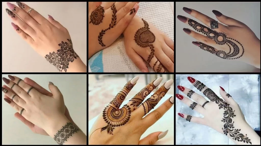 Seasonal Designs finger mehndi design 2024