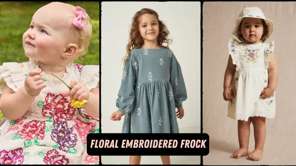 Floral Embroidered Frock