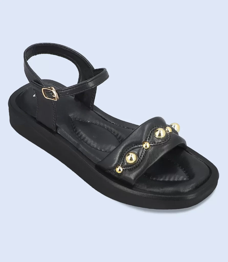 BW9632-BLACK-Women Sandal