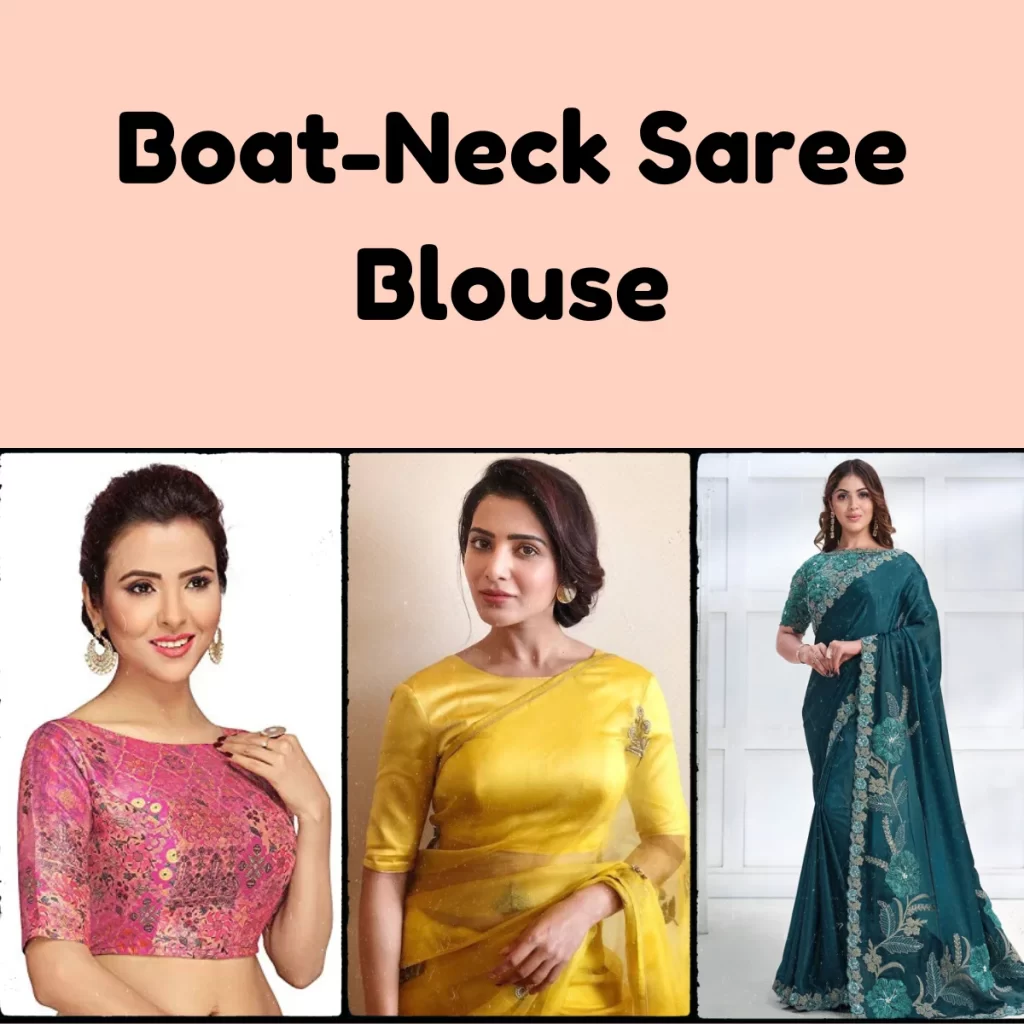 Boat-Neck Saree Blouse