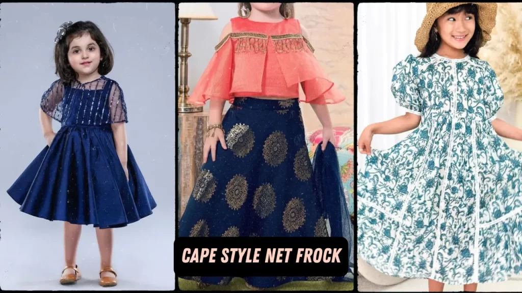 Cape Style Net Frock