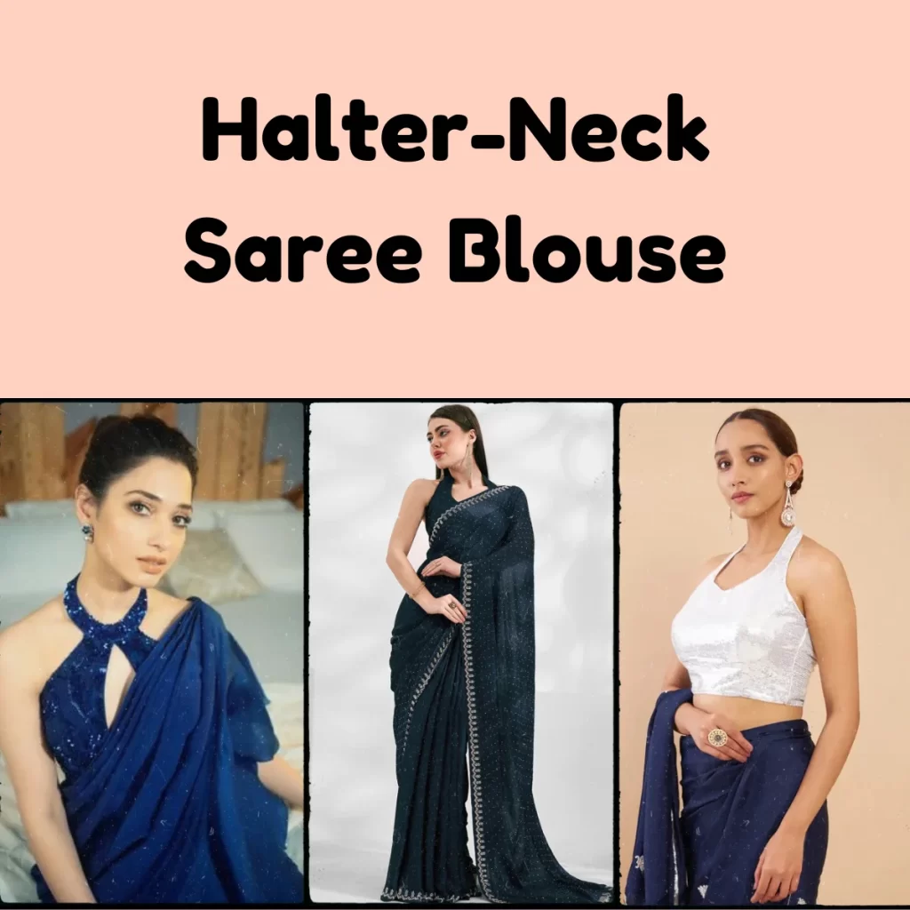 Halter-Neck Saree Blouse