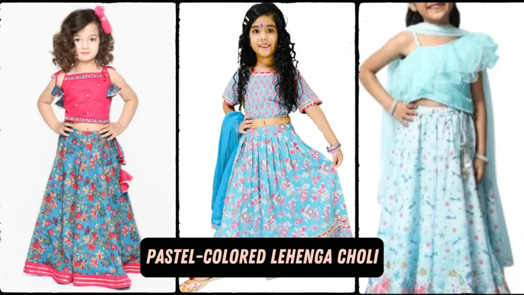 Pastel-Colored Lehenga Choli