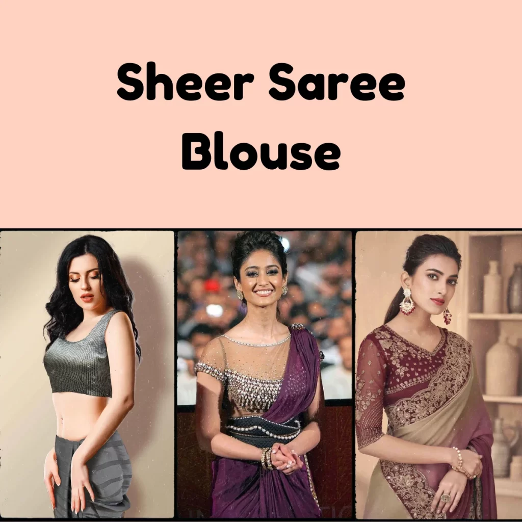 Sheer Saree Blouse