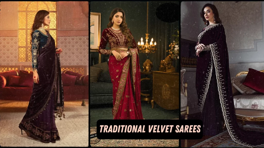 Traditional Velvet Sarees