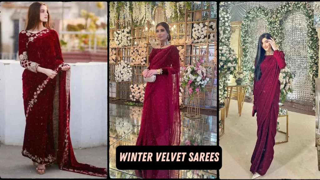 Winter Velvet Sarees