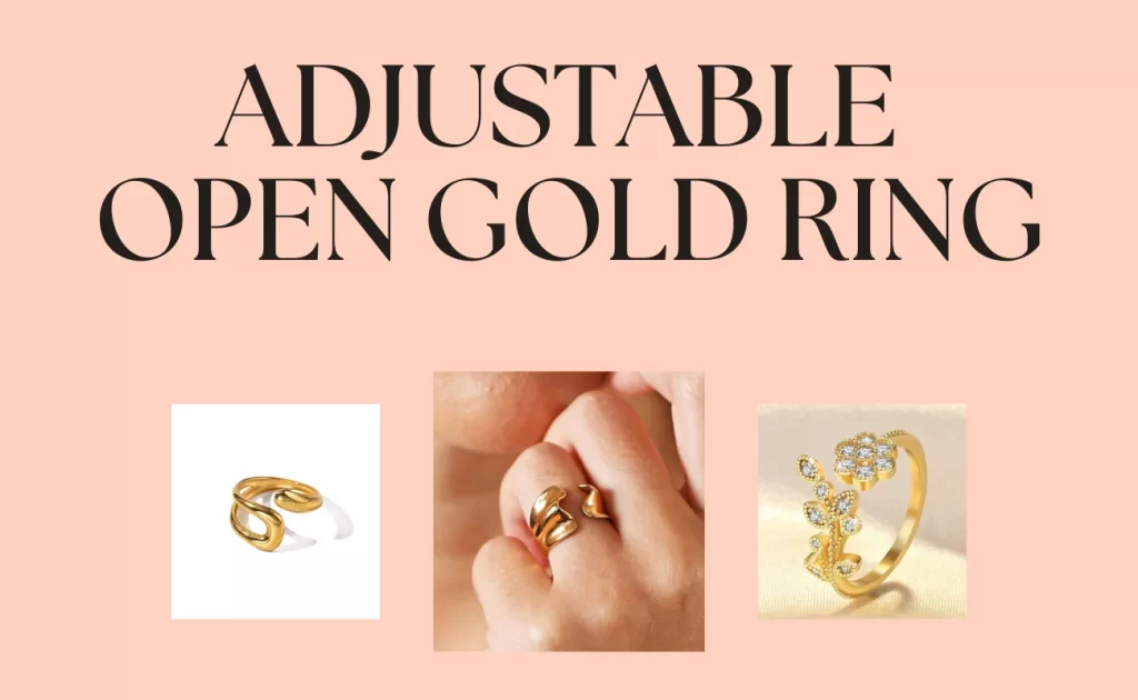 Adjustable Open Gold Ring